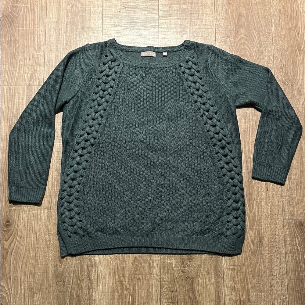 Evolution by Cyrus XL Sage-Blue Knit Sweater